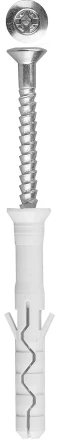 Дюбель-гвоздь ЗУБР "ПРОФЕССИОНАЛ" нейлоновый, потайный бортик, 8 x 80 мм, 50 шт 4-301375-08-080 купить в Нижневартовске
