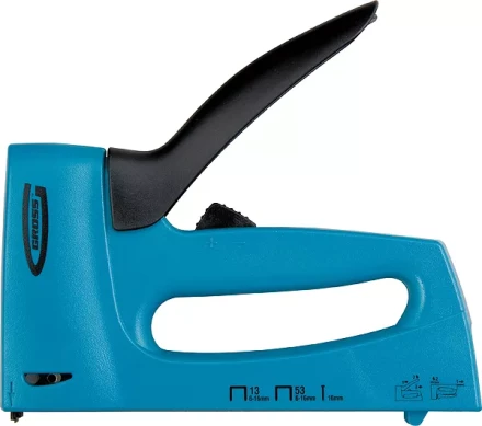 Степлер мебельный пластиковый корпус,регулировка удара тип скобы 13 53 300 6-16мм GROSS 41003 купить в Нижневартовске