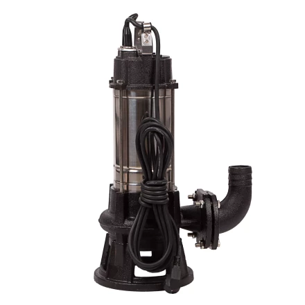 Фекальный насос Denzel FP1800-KS, 1800 Вт, напор 17 м, 26000 л/ч, нож-измельчитель купить в Нижневартовске