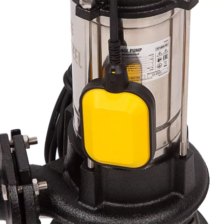 Фекальный насос Denzel FP1800-KS, 1800 Вт, напор 17 м, 26000 л/ч, нож-измельчитель купить в Нижневартовске