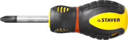 Отвертка STAYER "PROFESSIONAL" "PROTech", двухкомп рукоятка, намагниченная, Cr-Mo, PH2x38мм 25132-2-38_z02 купить в Нижневартовске