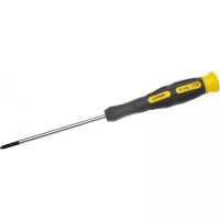 Отвертка STAYER "PROFESSIONAL" "MAX-GRIP" для точн работ, Cr-V, двухкомп рукоятка, магнит наконечник, PH №1x100мм 25826-1-100 G