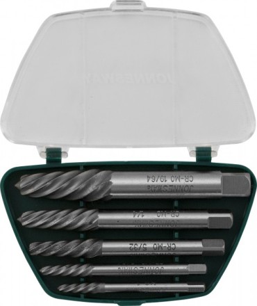 Комплект экстракторов съемник шпилек  5/64&quot;- 19/64&quot; 5 предметов   AG 010049  Jonnesway 47024 купить в Нижневартовске