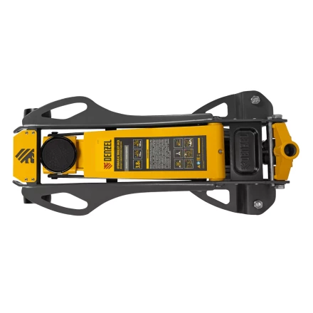 Домкрат гидравлический подкатной Denzel 51251, 3,8 т, 110-580 мм, быстрый подъем, низкий подхват, проф. купить в Нижневартовске