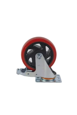 Колесо поворотное усиленное полиуретан SCBM 55 125 мм с тормозом 1027250 купить в Нижневартовске