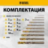 Набор сверл по металлу Denzel 723006, 1,5-6,5мм, Р6М5К8-TiN, Golden Tip, 13 шт купить в Нижневартовске