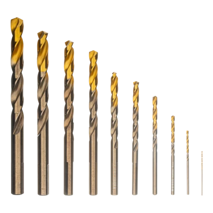 Набор сверл по металлу Denzel 723006, 1,5-6,5мм, Р6М5К8-TiN, Golden Tip, 13 шт купить в Нижневартовске