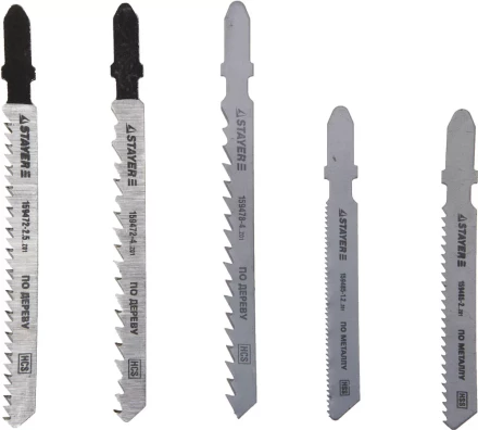 Набор STAYER "STANDARD" Полотна "ХОББИ №2" для эл. лобзика, по металлу, EU-хвост., 5шт 159489-H5_z01 купить в Нижневартовске