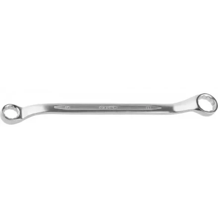 Ключ ЗУБР "ПРОФИ" гаечный накидной изогнутый, Cr-V сталь, хромированный, 14х17мм 27132-14-17 купить в Нижневартовске