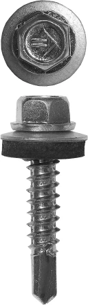 Саморезы ЗУБР "ПРОФЕССИОНАЛ" оцинков., для крепл. кров. матер. к металл. констр., 5.5х32мм, 1600шт 4-300310-55-032 купить в Нижневартовске