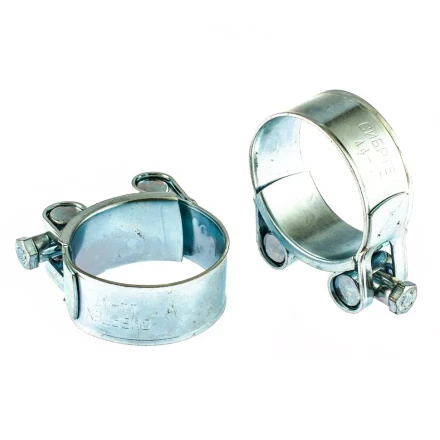 Хомуты металлические силовые 44-47 мм ширина 22 мм шарнирный W1 2 шт Сибртех 47537 купить в Нижневартовске