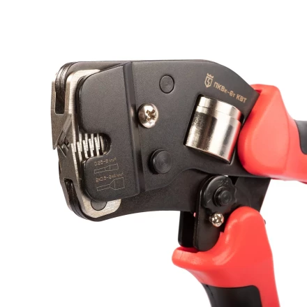 Пресс-клещи КВТ ПКВк-6т для опрессовки втулочных наконечников до 6 мм (102038) купить в Нижневартовске