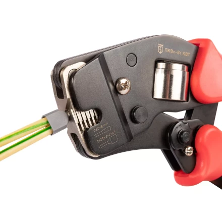 Пресс-клещи КВТ ПКВк-6т для опрессовки втулочных наконечников до 6 мм (102038) купить в Нижневартовске