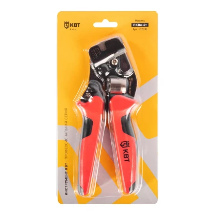 Пресс-клещи КВТ ПКВк-6т для опрессовки втулочных наконечников до 6 мм (102038) купить в Нижневартовске