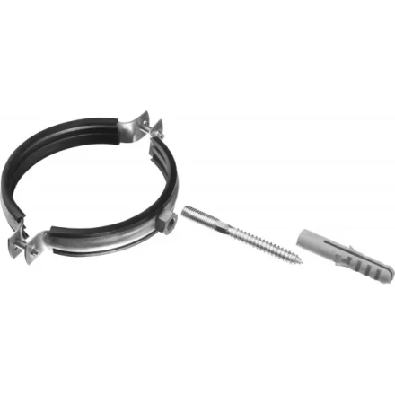 ЗУБР "МАСТЕР". Хомут трубный с гайкой, оцинкованный, в комплекте с сантехнической шпилькой и дюбелем, 4", 1шт 37866-108-116 купить в Нижневартовске