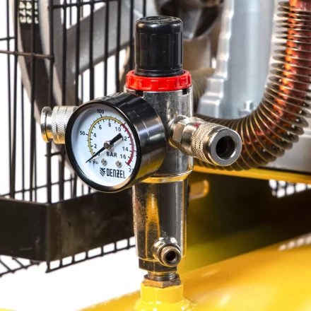 Компрессор воздушный, ременный привод BCI4000-T/200, 4.0 кВт, 200 литров, 690 л/мин Denzel 58124 купить в Нижневартовске