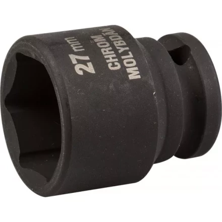 Торцовая головка KRAFTOOL "INDUSTRIE QUALITAT" ударная (1/2"), FLANK, Cr-Mo, фосфатированная, 27 мм 27940-27_z01 купить в Нижневартовске