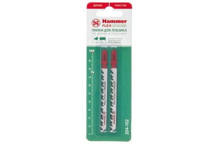 Пилки для лобзика HAMMER JG WD T101D (2шт.) купить в Нижневартовске