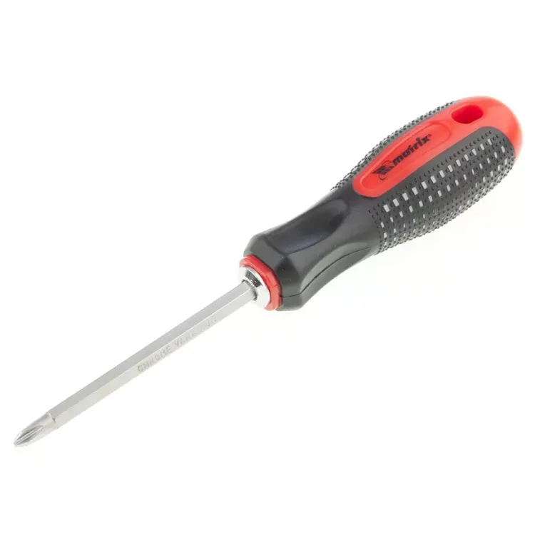Отвертка комбинированная Fusion SL6,0 / Ph2 мм CrV 3-х компонентная рукоятка anti slip MTX 114519 купить в Нижневартовске