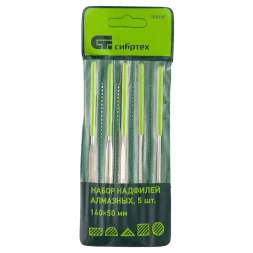 Набор надфилей алмазных 140х50х3 5 штук МТХ 158309