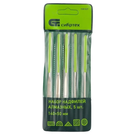 Набор надфилей алмазных 140х50х3 5 штук МТХ 158309 купить в Нижневартовске