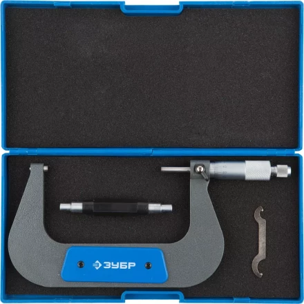 Микрометр ЗУБР "ЭКСПЕРТ" гладкий механический, МК 125, диапозон 100-125мм, шаг измерения 0,01мм 34480-125_z01 купить в Нижневартовске