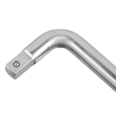 Вороток Г-образный, 200*50 мм, квадрат 3/8", CrV, матовый хром Denzel 14062 купить в Нижневартовске