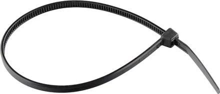 Хомуты 200 х 3,6 мм пластмассовые черные 100 шт  СИБРТЕХ 45555 купить в Нижневартовске