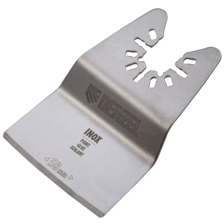 Насадка для МФИ шабер полукруг, Inox, для снятия краски и др., ширина 50 мм, длина общая 74 мм, ступенчатый Denzel 782317 купить в Нижневартовске