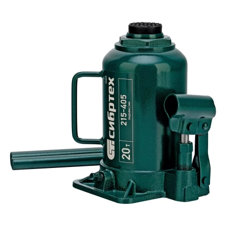 Домкрат гидравлический бутылочный Сибртех 50809, 20 т, 215-405 мм купить в Нижневартовске