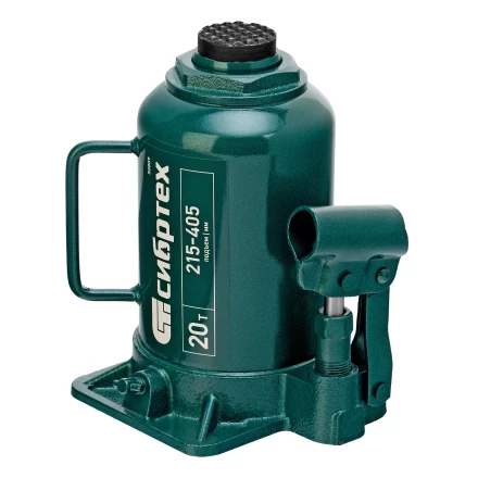 Домкрат гидравлический бутылочный Сибртех 50809, 20 т, 215-405 мм купить в Нижневартовске