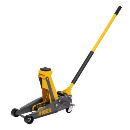 Домкрат гидравлический подкатной Denzel 51260, 3 т, 125-470 мм, быстрый подъем, проф. купить в Нижневартовске