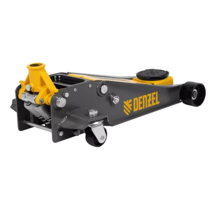 Домкрат гидравлический подкатной Denzel 51260, 3 т, 125-470 мм, быстрый подъем, проф. купить в Нижневартовске