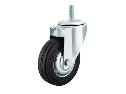 Колесо поворотное SCt 55 125 мм резина с болтом (F) 1027173 купить в Нижневартовске