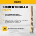 Набор сверл по металлу Denzel 723008, 1-10 мм, Р6М5К8-TiN, Golden Tip, 19 шт купить в Нижневартовске