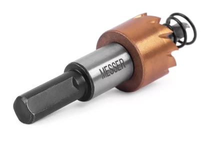 HSS-TiN коронка MESSER  17мм с центр. сверлом и толкающей пружиной для  лист. материала  до 2 мм ц/х купить в Нижневартовске