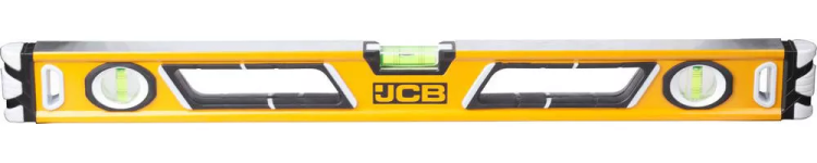 Уровень JCB коробчатый, магнитный, 2 фрезерованные базовые поверхности, 3 ампулы, крашенный, с ручками, 0,5мм/м, 60см JBL003 купить в Нижневартовске