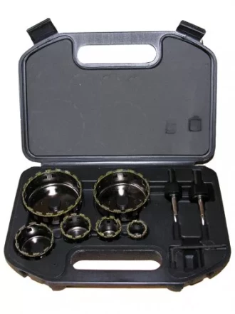 Набор коронок алмазных по керамограниту мокрый рез 9 предметов Энкор 9457 купить в Нижневартовске