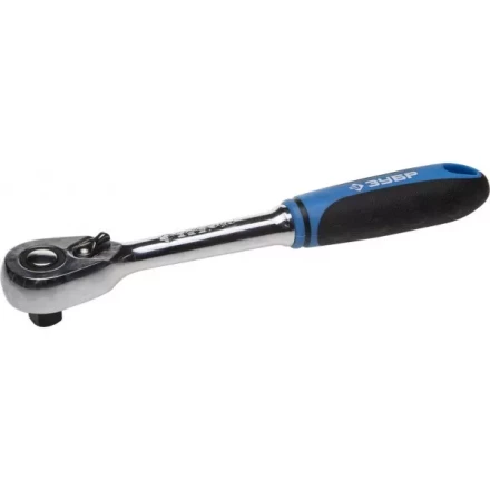 Трещотка для торцовых головок ЗУБР "ПРОФИ", Сr-V сталь, 48 зубцов, 1/4" 27731-1/4 купить в Нижневартовске