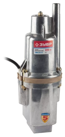 Насос ЗУБР "Родничок" вибрационный, погружной, для чистой воды, 1500 л/ч, напор 60 м, шнур 15 м, 225 Вт ЗНВП-300-15 купить в Нижневартовске