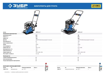 Виброплита бензиновая ЗВПБ-8.5 Г серия ПРОФЕССИОНАЛ купить в Нижневартовске