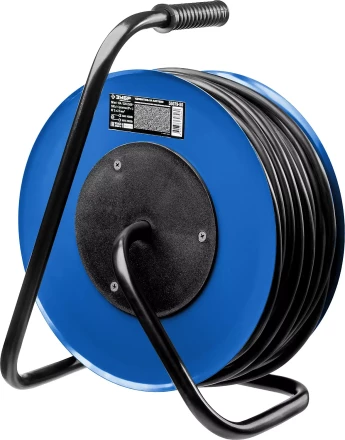 Удлинитель на катушке "КГ 325", 50 м, 4000 Вт, 4 гнезда, IP44, КГ 3х2,5 кв мм, ЗУБР 55079-50 купить в Нижневартовске