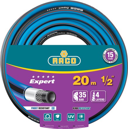Шланг RACO &quot;EXPERT&quot; поливочный, 30атм., армированный, 3-х слойный, 1/2&quot;x20м 40302-1/2-20 купить в Нижневартовске