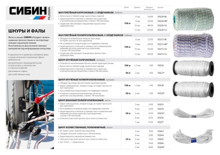 Шнур кручёный капроновый СИБИН, диаметр - 2 мм, длина - 50 м (катушка), 70 кгс 50527 купить в Нижневартовске