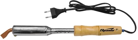 Паяльник электрика с деревянной ручкой SPARTA 100 Вт (220В) 913155 купить в Нижневартовске