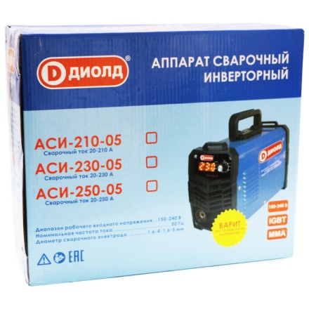 Аппарат сварочный инверторный Диолд АСИ 210-05 купить в Нижневартовске