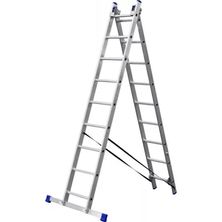 Лестница ЗУБР универсальная, двухсекционная со стабилизатором, 9 ступеней 38821-09 купить в Нижневартовске