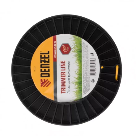 Леска для триммера звезда   3,0 мм 120 м на Din катушке Россия Denzel 96132 купить в Нижневартовске