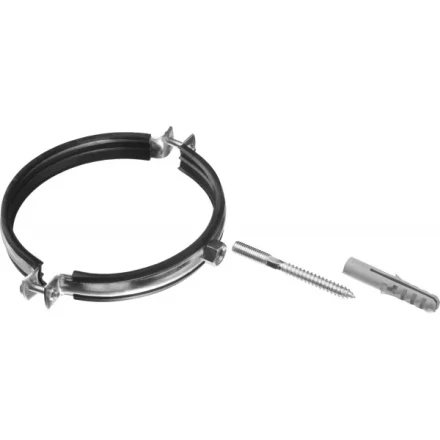 ЗУБР "МАСТЕР". Хомут трубный с гайкой, оцинкованный, в комплекте с сантехнической шпилькой и дюбелем, 5", 1шт 37866-138-144 купить в Нижневартовске