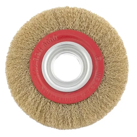 Щетка для точила 150 мм посадка 32 мм плоская латунированная витая проволока MTX 74660 купить в Нижневартовске